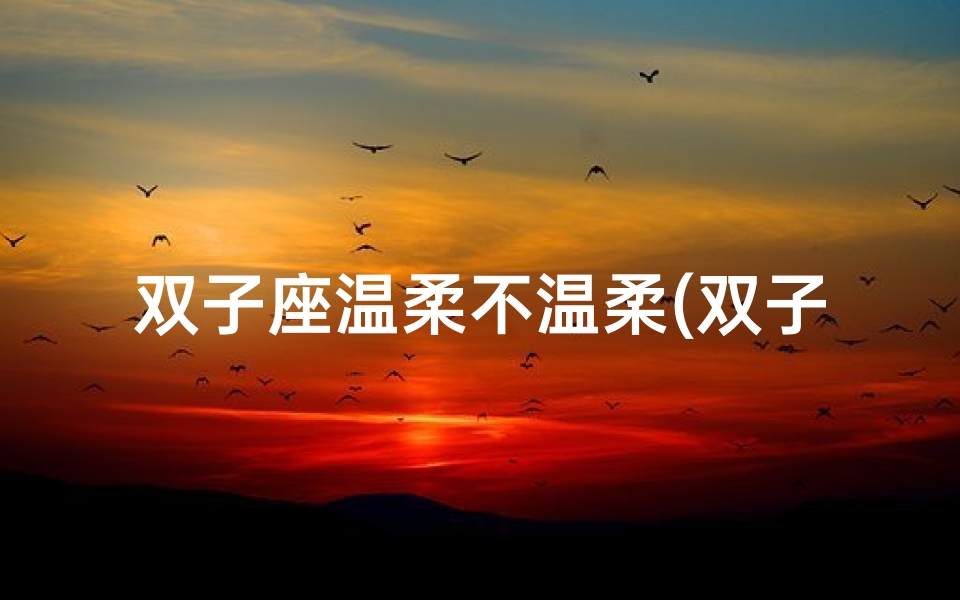 双子座温柔不温柔(双子座温柔至极:柔情似水,暖意融融)