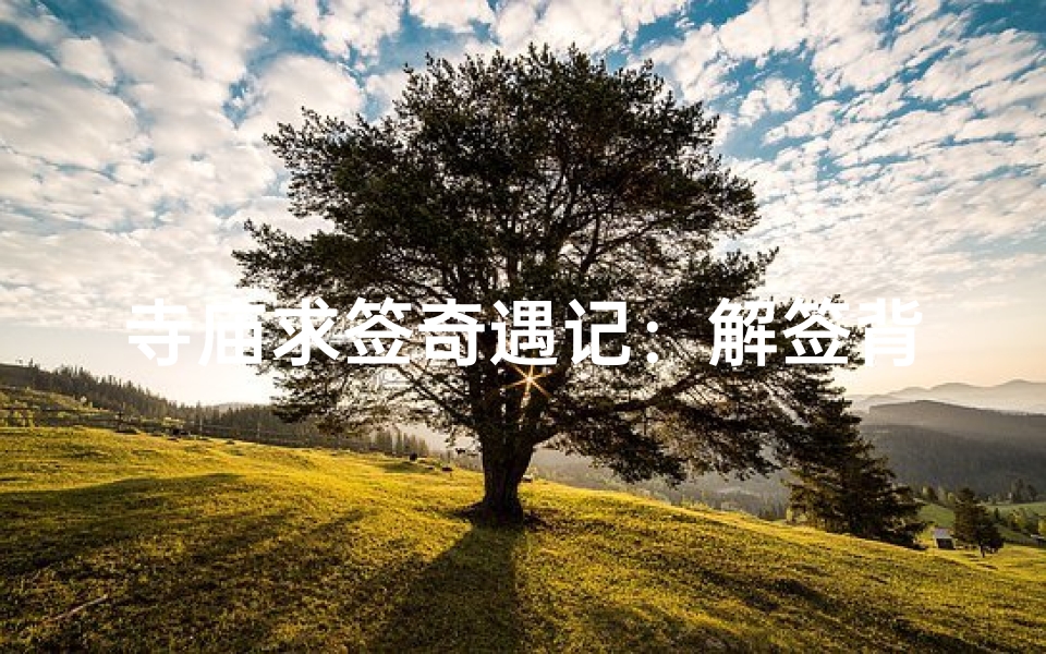 寺庙求签奇遇记:解签背后的神秘故事