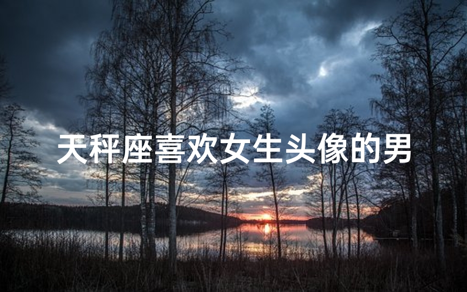 天秤座喜欢女生头像的男生吗—天秤男偏爱女生头像,揭秘他的独特审美观