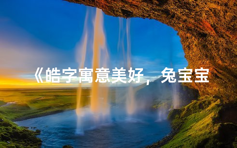 《皓字寓意美好,兔宝宝女孩名字推荐》