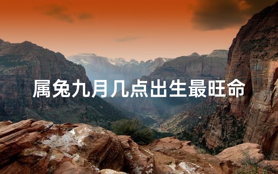 属兔九月几点出生最旺命