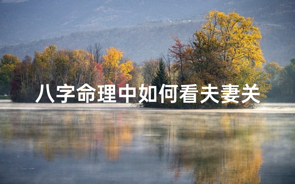 八字命理中如何看夫妻关系_八字命理揭秘:夫妻关系吉凶八字解析