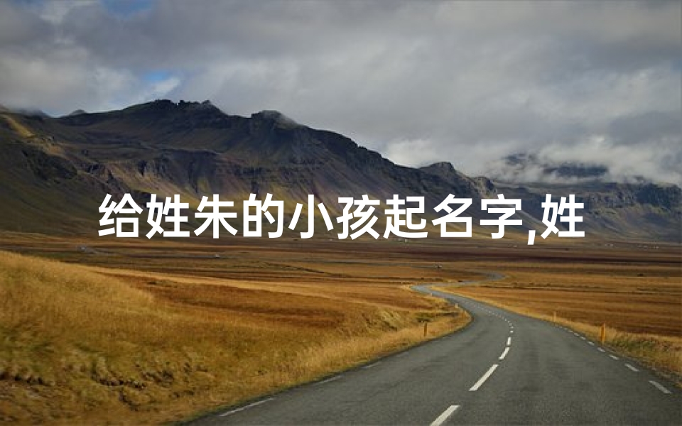 给姓朱的小孩起名字,姓朱的小孩名字哪个最好听