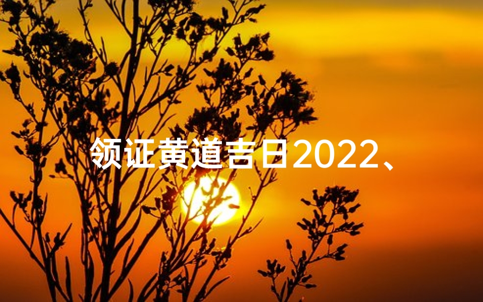 领证黄道吉日2022、领证黄道吉日2024年10月吉日有哪些