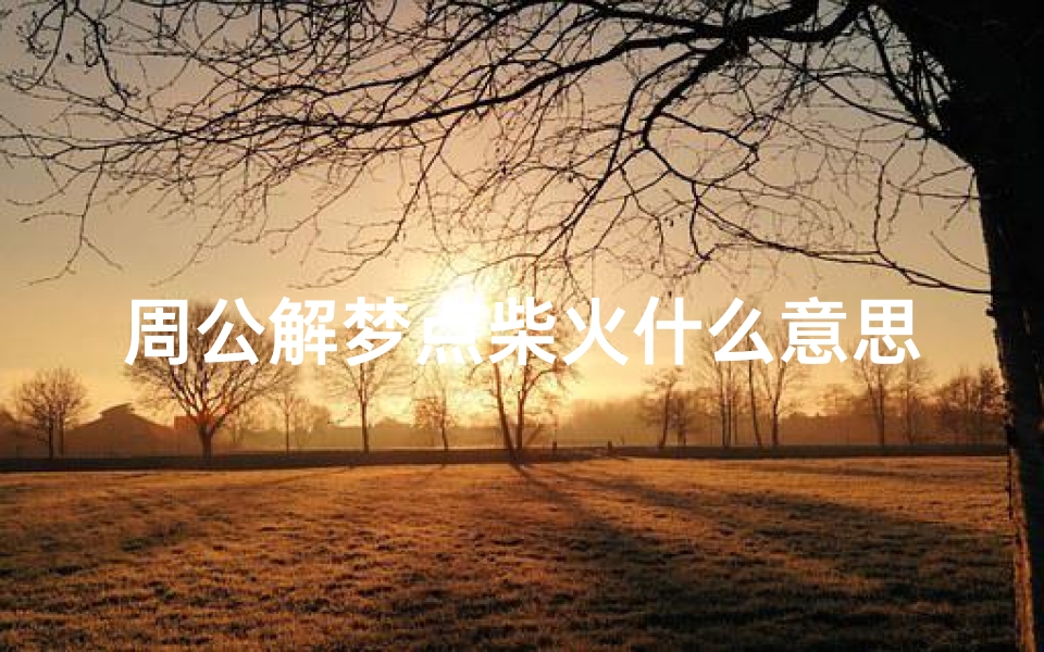 周公解梦点柴火什么意思(梦见柴火是什么预兆)