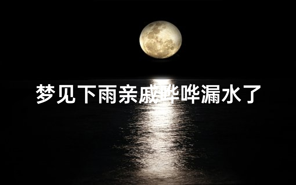 梦见下雨亲戚哗哗漏水了,梦见亲戚淋雨