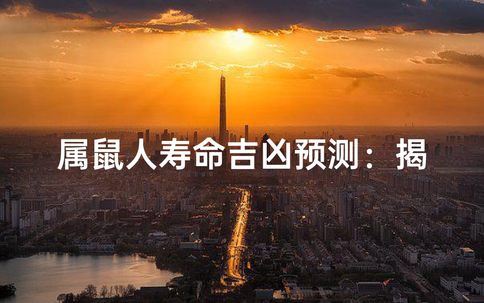 属鼠人寿命吉凶预测:揭秘生肖运势之谜