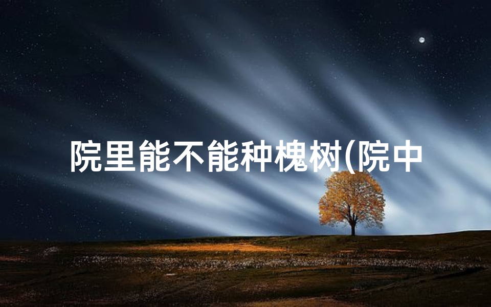 院里能不能种槐树(院中种槐树风水佳否?)