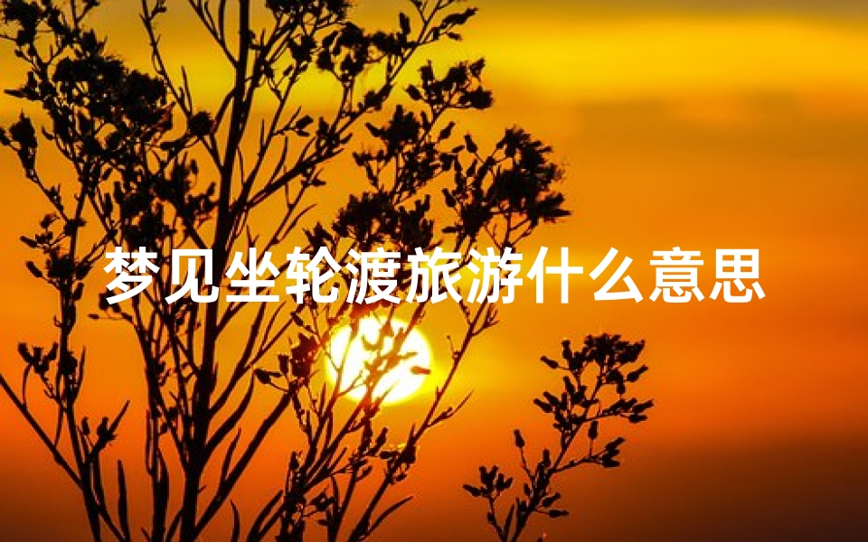 梦见坐轮渡旅游什么意思周公解梦(解梦坐船过河,周公解梦梦见坐船过河)