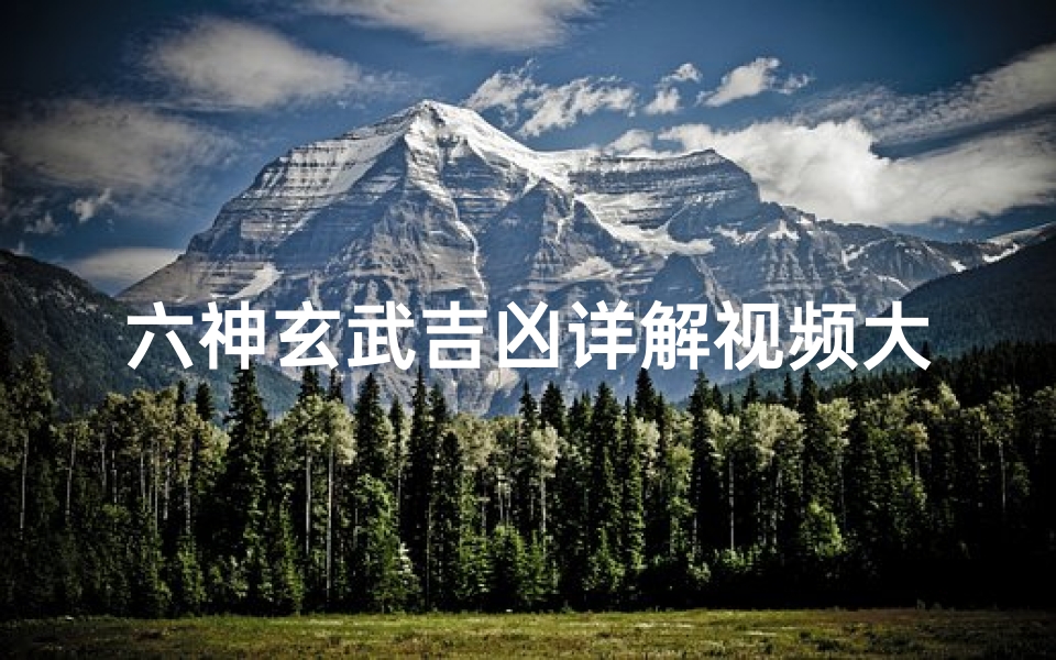 六神玄武吉凶详解视频大全,《六神玄武吉凶详析:视频大全揭秘》-东贵算卦网