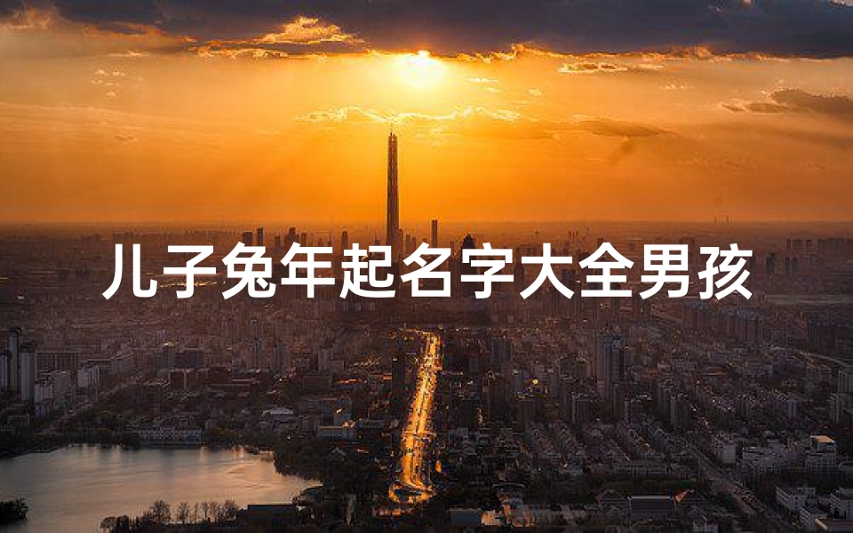 儿子兔年起名字大全男孩(兔年出生男孩取名字大全690个)