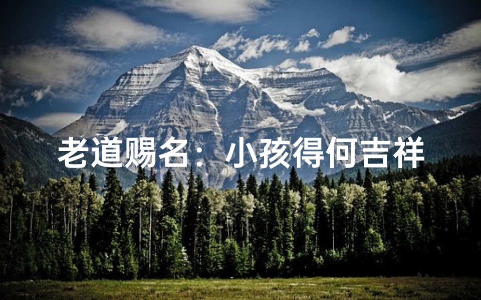 老道赐名:小孩得何吉祥名?