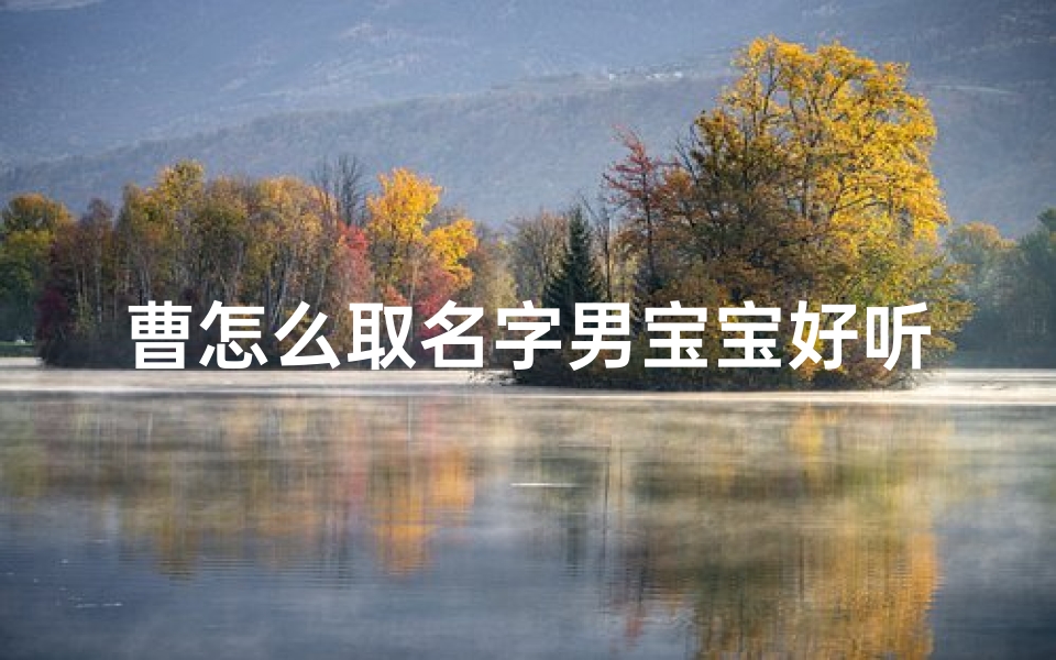 曹怎么取名字男宝宝好听两个字;《曹姓宝宝取名:如何取一个好听的名字》