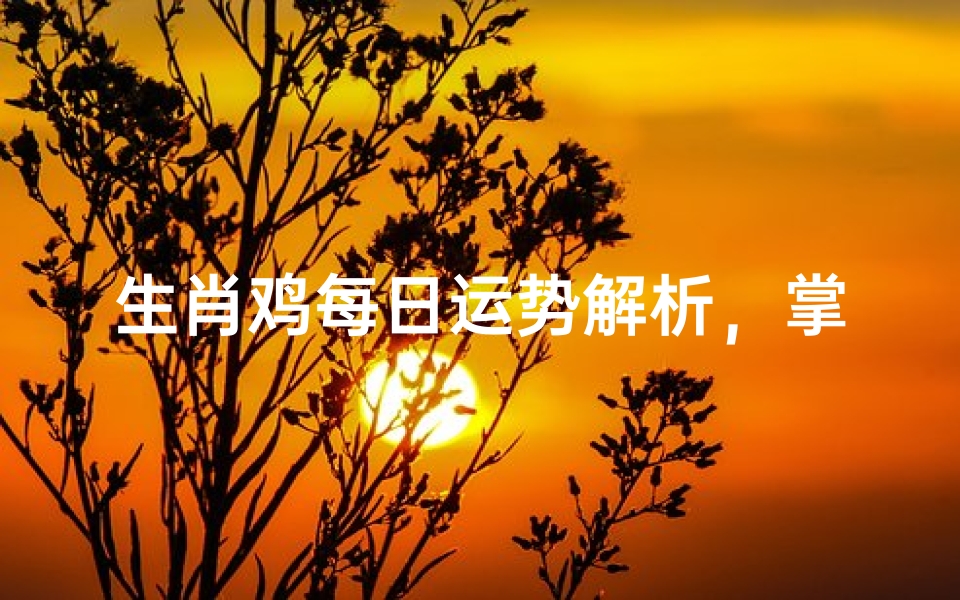 生肖鸡每日运势解析,掌握吉凶变化趋利避害