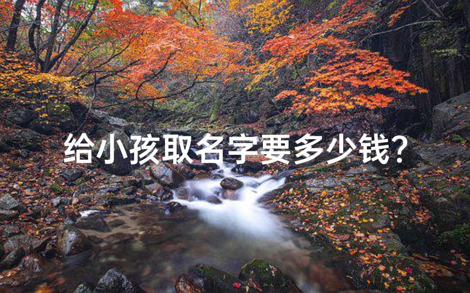 给小孩取名字要多少钱？_《宝宝起名：名字长度，你了解多少？》