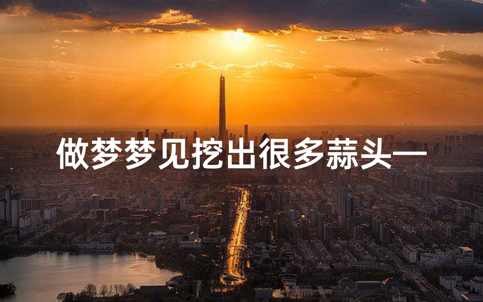 做梦梦见挖出很多蒜头—梦见挖了很多小蒜