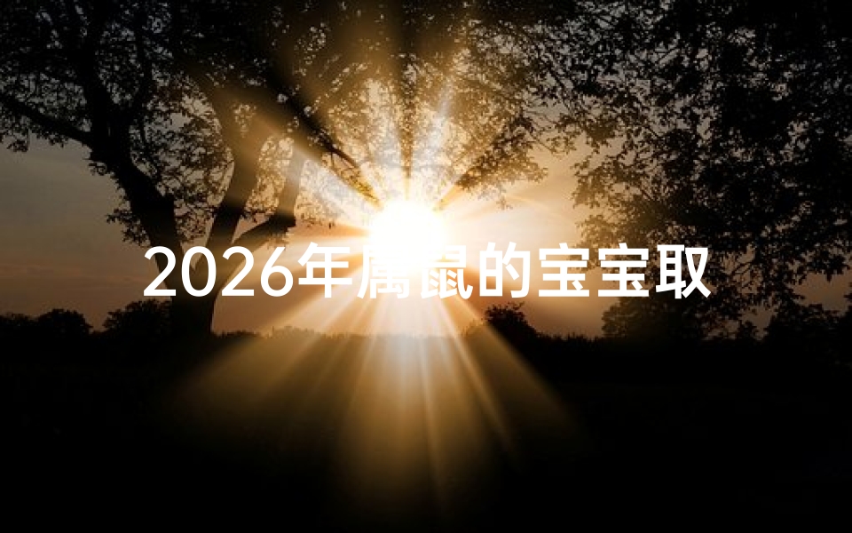 2026年属鼠的宝宝取名字宝典名字寓意吉祥如意