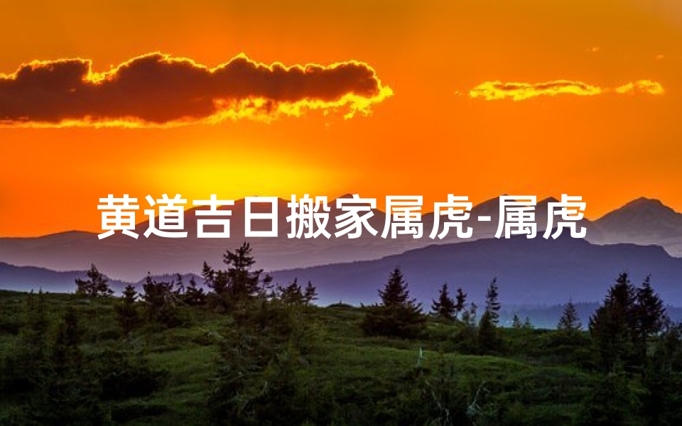 黄道吉日搬家属虎-属虎的日子搬家