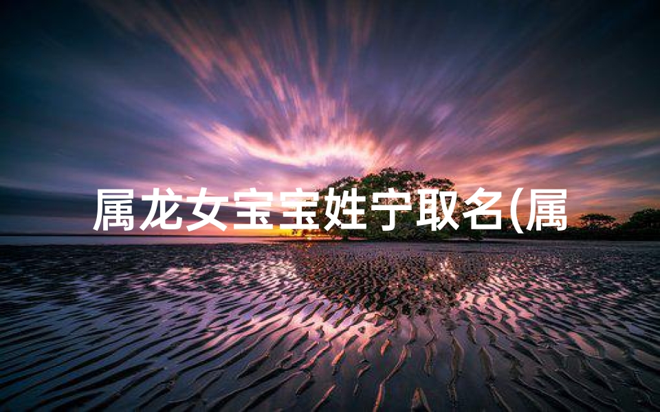 属龙女宝宝姓宁取名(属龙女宝宝姓宁取名字)
