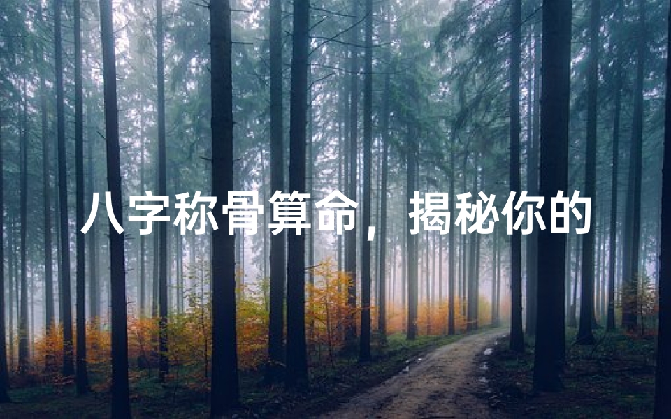 八字称骨算命,揭秘你的命运斤两