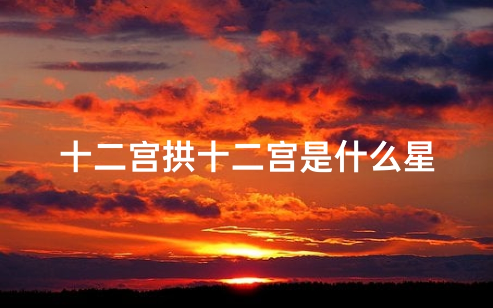 十二宫拱十二宫是什么星座(12星座的宫位解释)