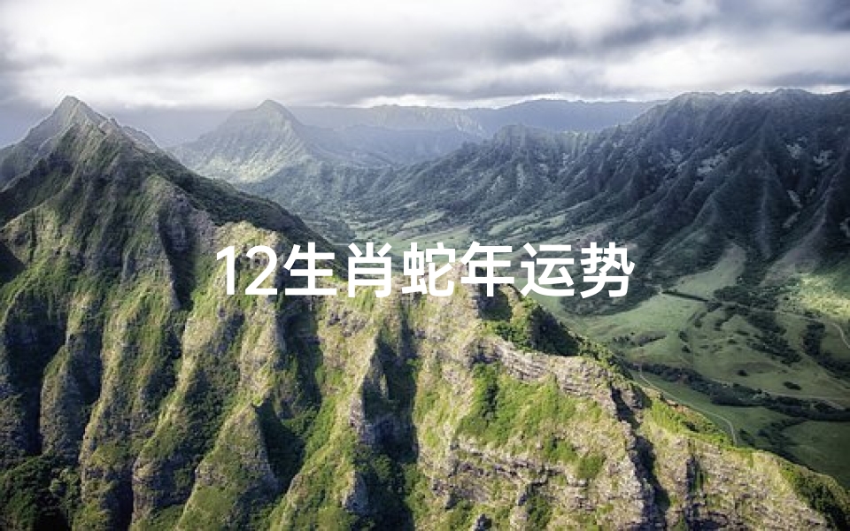 12生肖蛇年运势