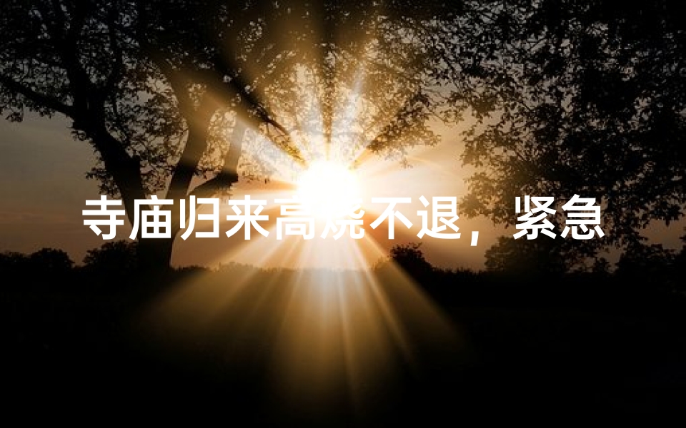 寺庙归来高烧不退,紧急应对攻略