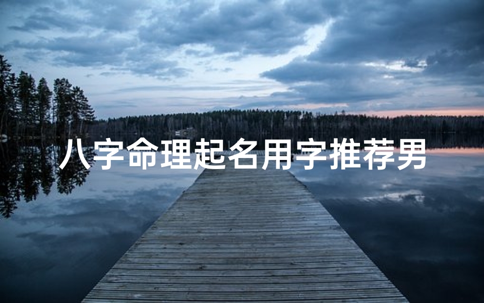 八字命理起名用字推荐男孩子_八字起名字男孩2020免费