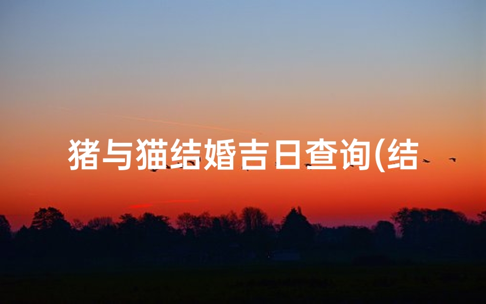 猪与猫结婚吉日查询(结婚吉日选取 如何选择结婚吉日 策划婚庆公司)