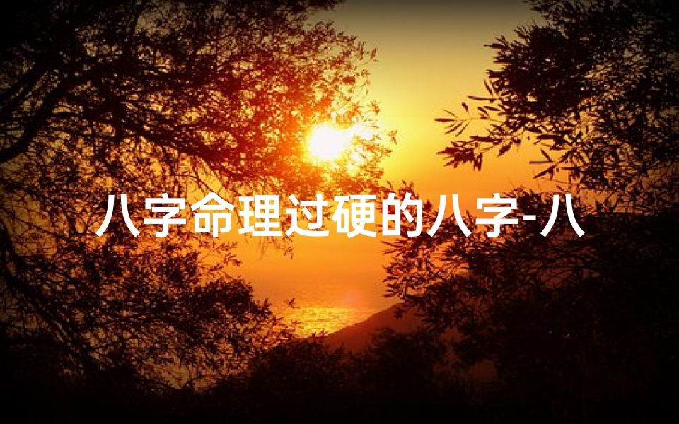 八字命理过硬的八字-八字过硬是不是命硬