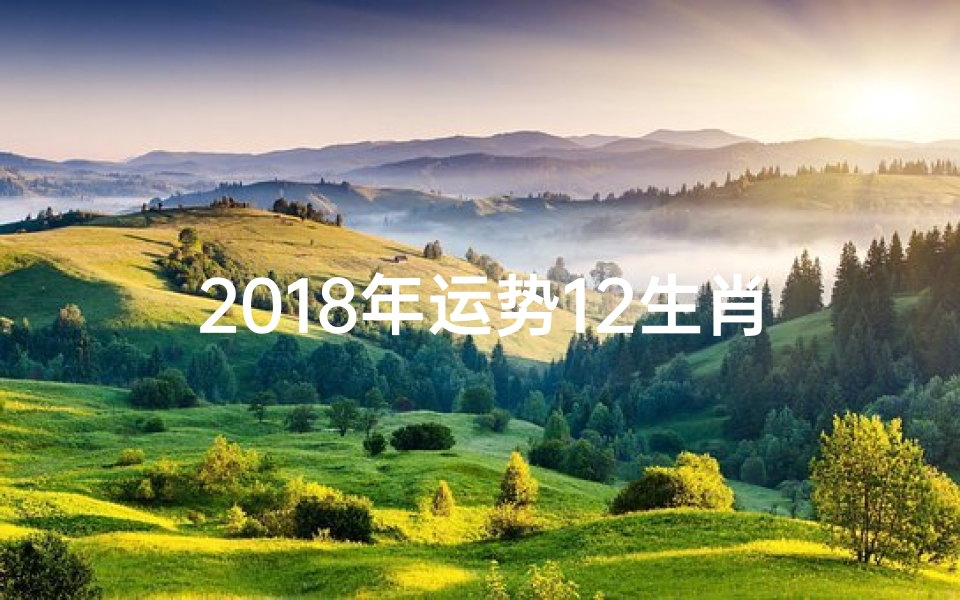 2018年运势12生肖运势