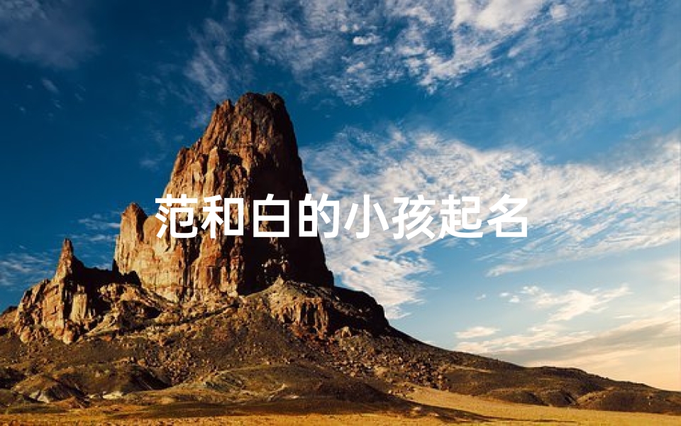 范和白的小孩起名