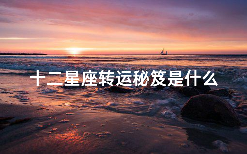 十二星座转运秘笈是什么(十二星座戴什么转运最旺)