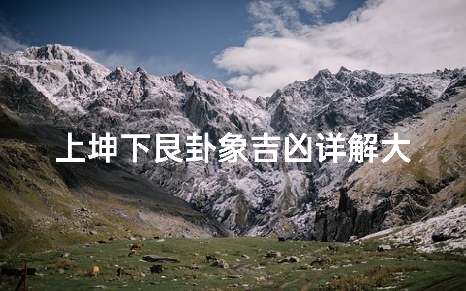 上坤下艮卦象吉凶详解大全-《坤下艮卦象:吉凶分析及启示》