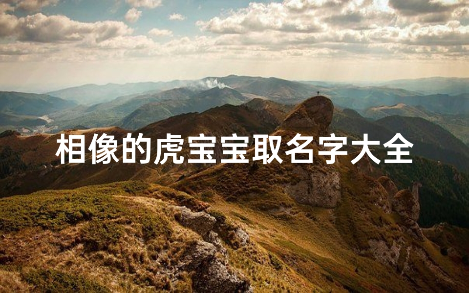 相像的虎宝宝取名字大全(属虎宝宝取名大全)
