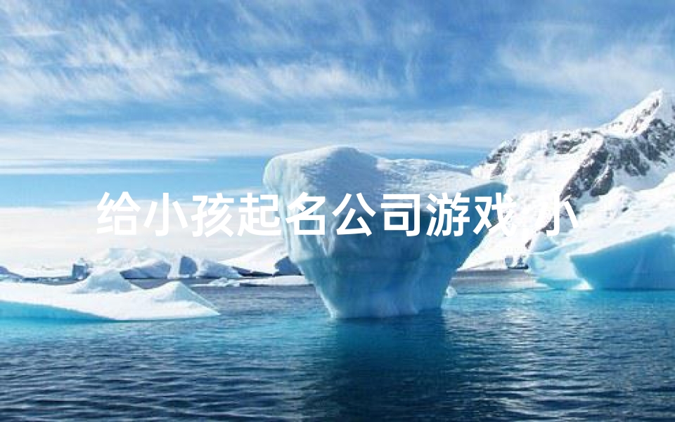 给小孩起名公司游戏;小孩取名公司