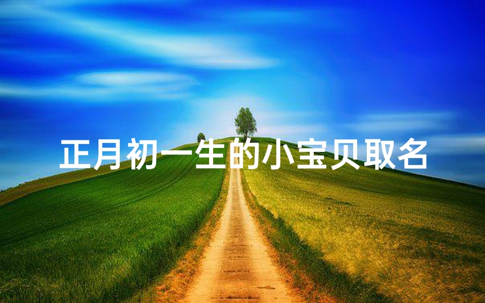 正月初一生的小宝贝取名