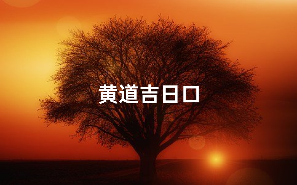 黄道吉日口