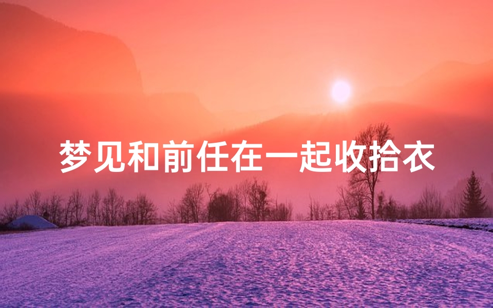 梦见和前任在一起收拾衣服;梦见和前任一起打扫卫生