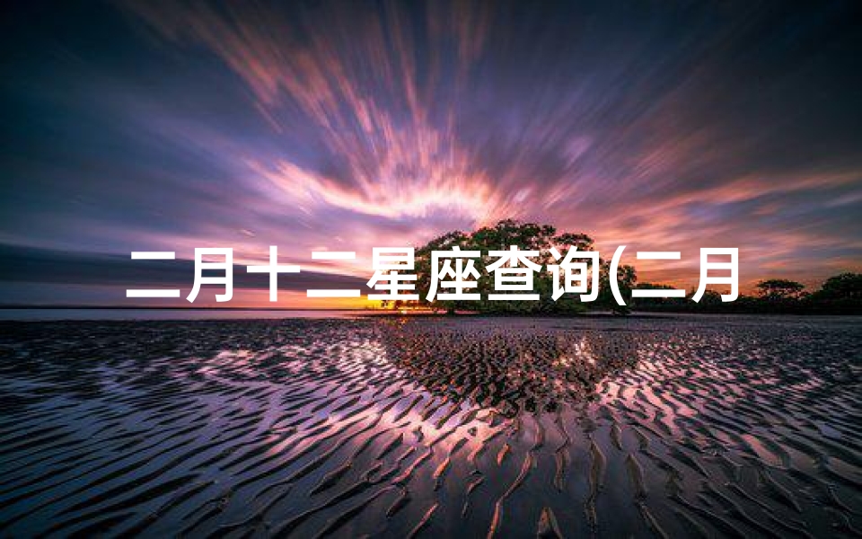 二月十二星座查询(二月十二号是什么星座)