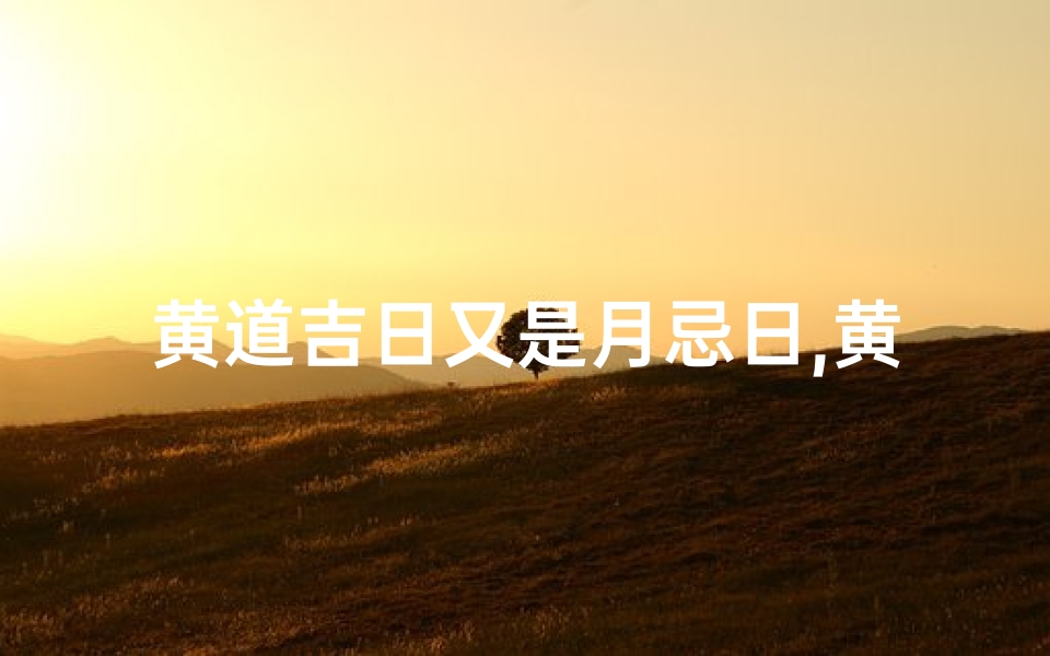 黄道吉日又是月忌日,黄道吉日这个月哪天好