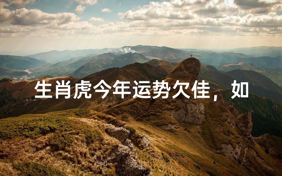 生肖虎今年运势欠佳，如何化解困境