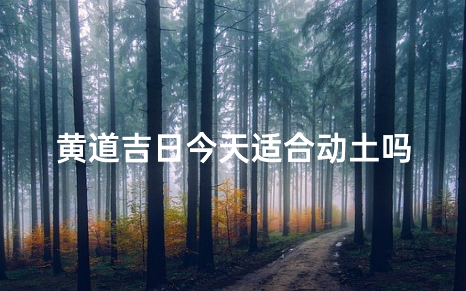 黄道吉日今天适合动土吗
