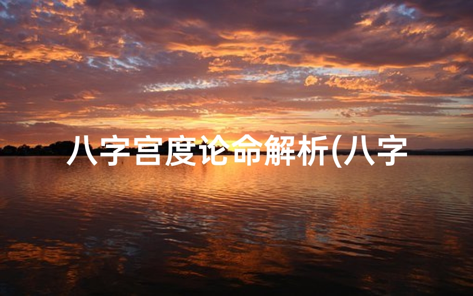 八字宫度论命解析(八字宫度揭秘:精准命理解析之道)