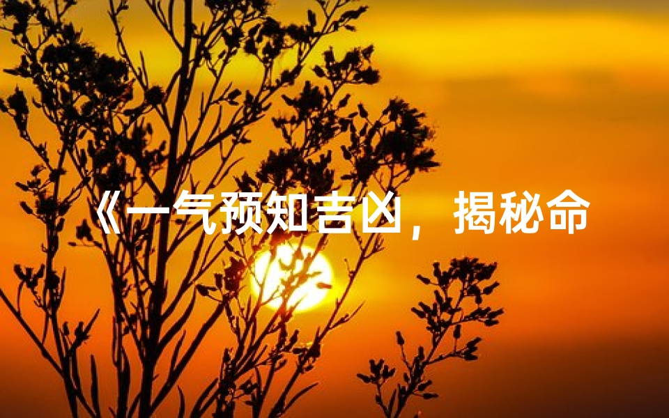 《一气预知吉凶,揭秘命运奥秘》