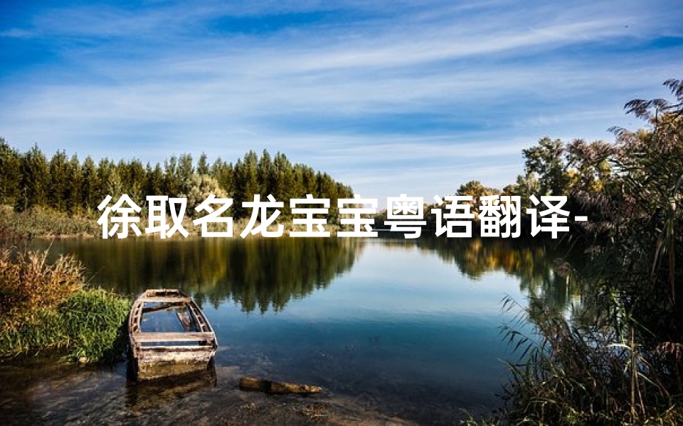 徐取名龙宝宝粤语翻译-徐姓属龙的男孩取名