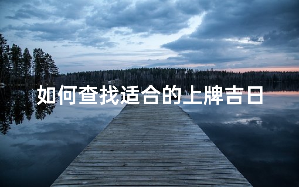 如何查找适合的上牌吉日提升成功机会