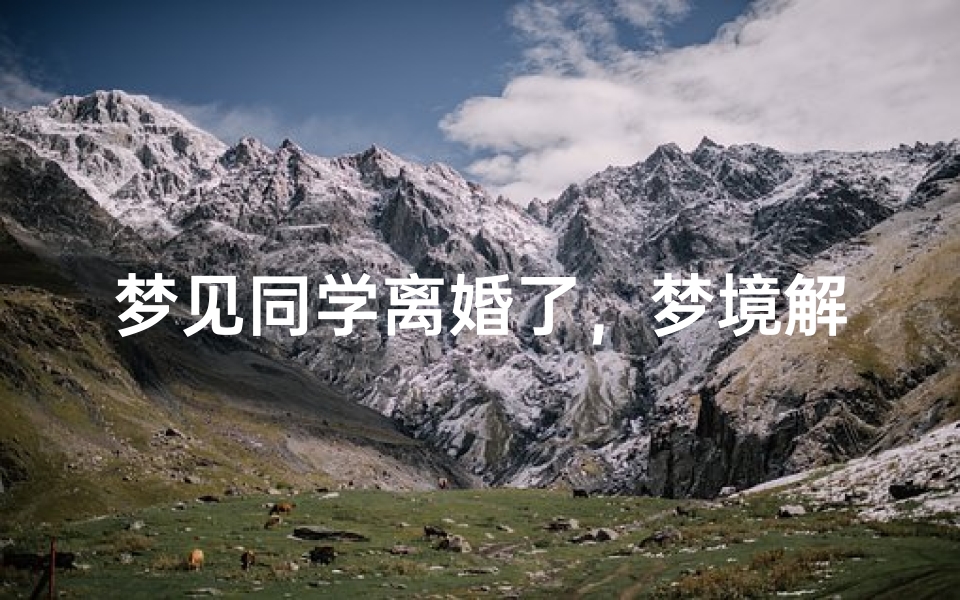 梦见同学离婚了,梦境解析与心理暗示