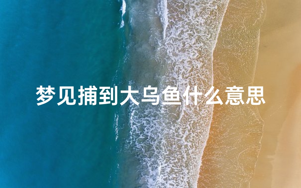 梦见捕到大乌鱼什么意思-梦见逮乌鱼