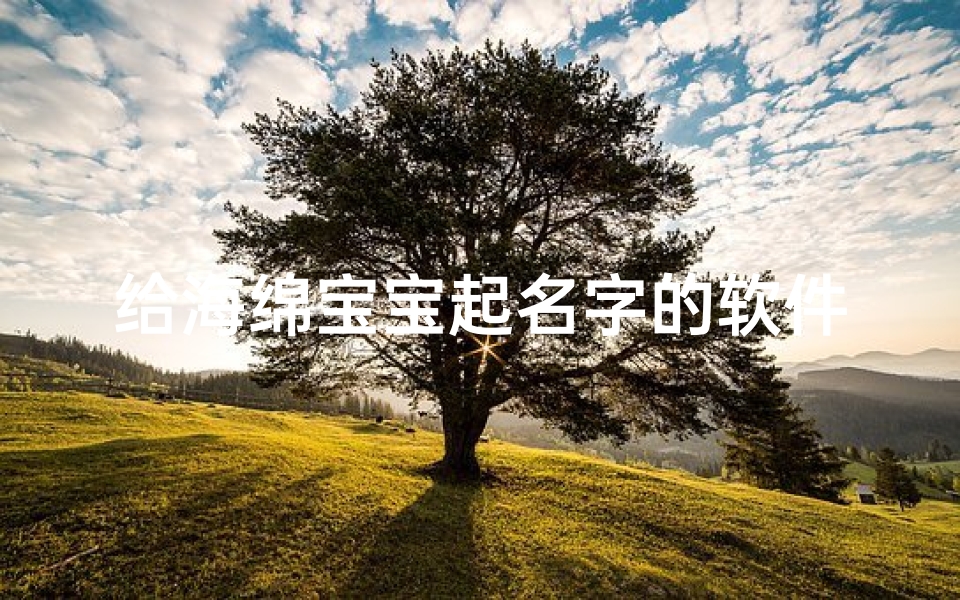 给海绵宝宝起名字的软件(海绵宝宝配音怎么学,先跟着原声进行练习再用软件合成)